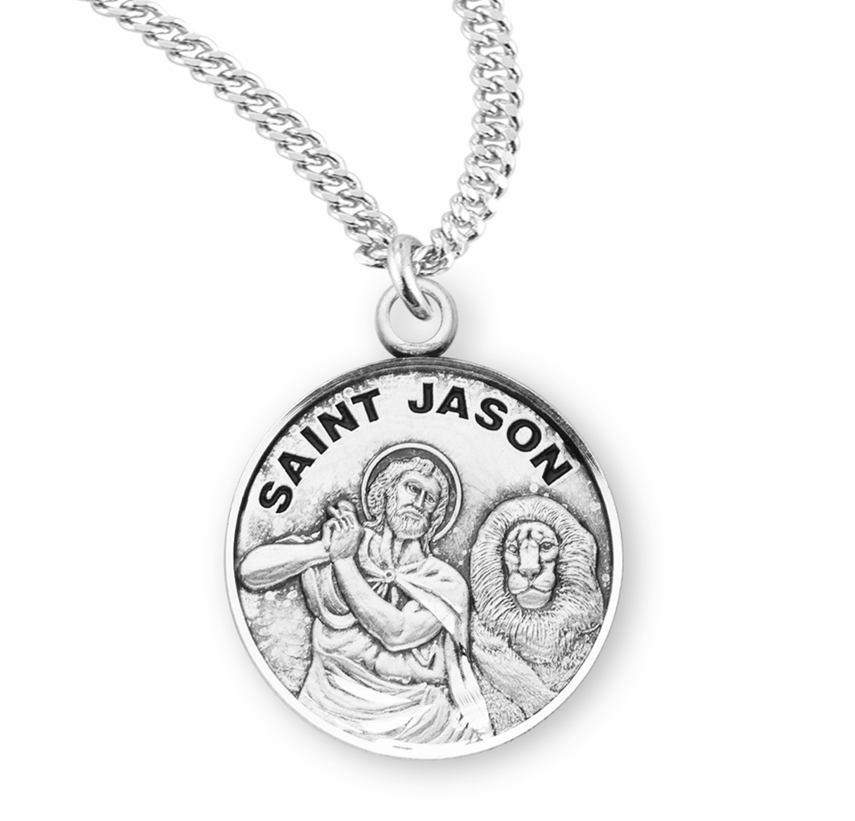 HMH Religious Catholic Patron Saint Round Medal Jewelry