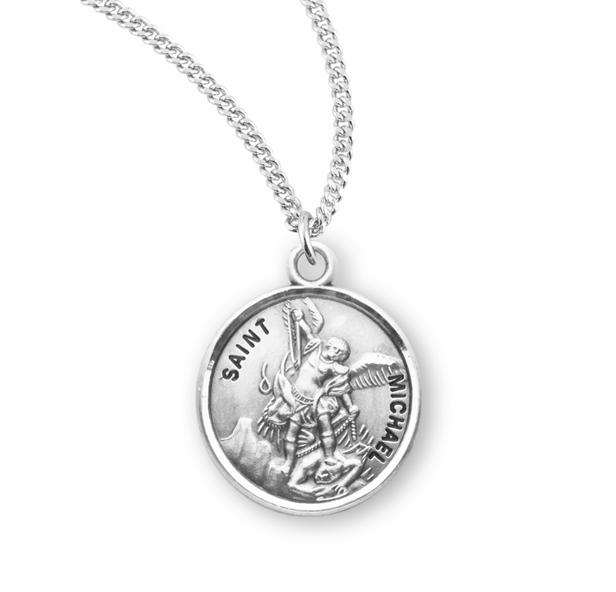 HMH Religious Catholic Patron Saint Round Medal Jewelry