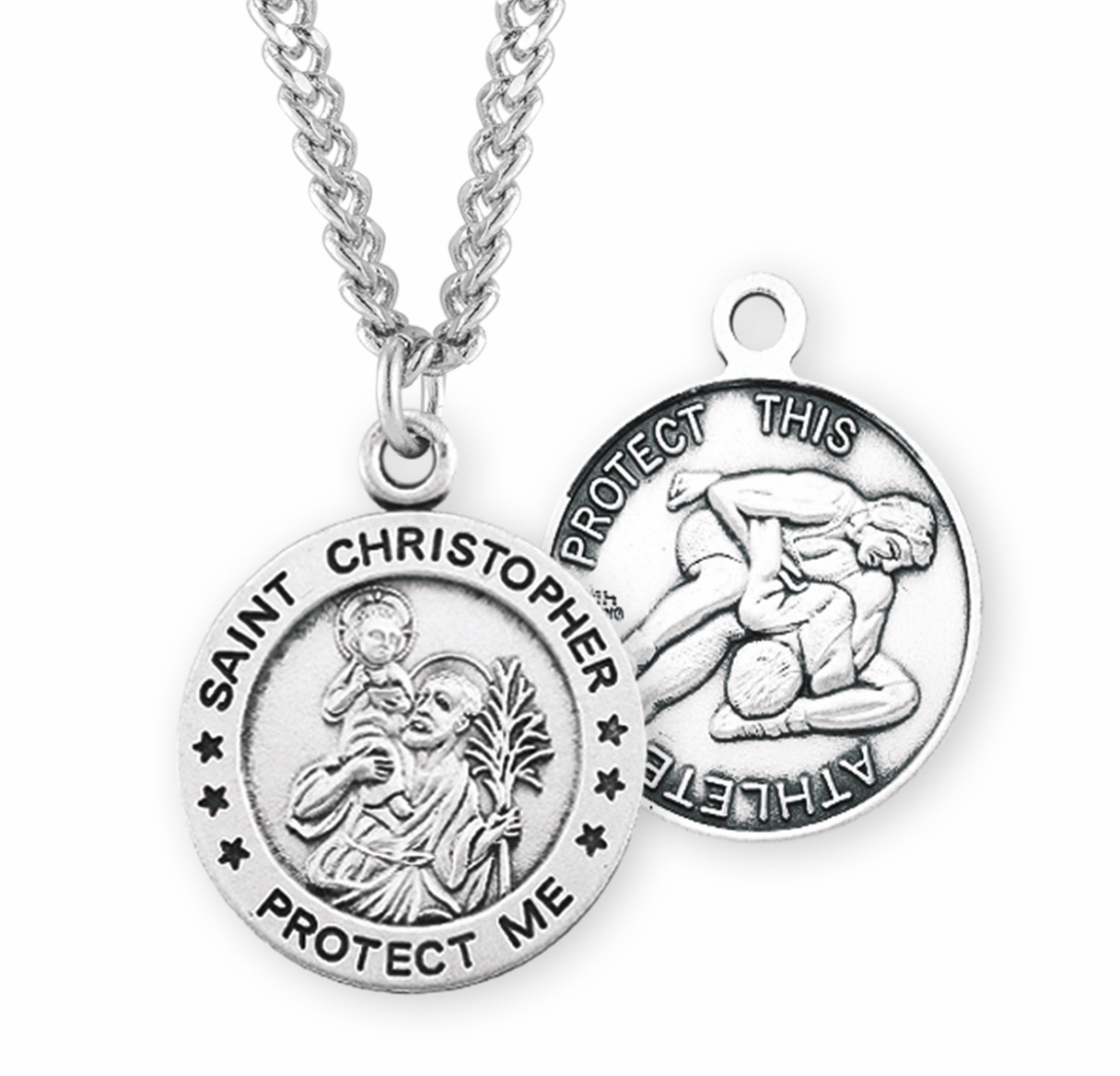 Wrestling/Wrestlers Catholic Patron Saint Medals and Christian Jewelry