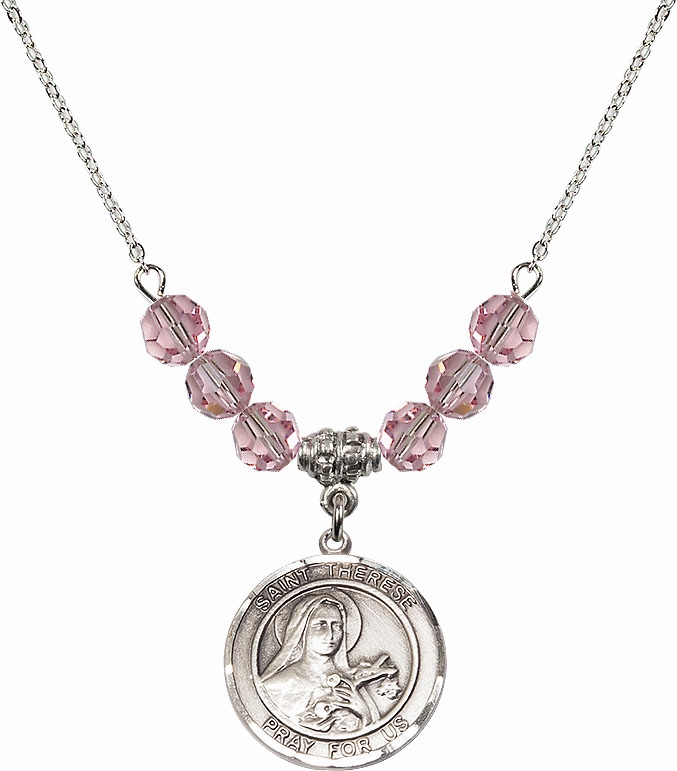 St Therese of Lisieux Charm Beaded Necklaces