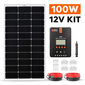 Rich Solar 100 Watt Solar Kit with 20A MPPT Charge Controller