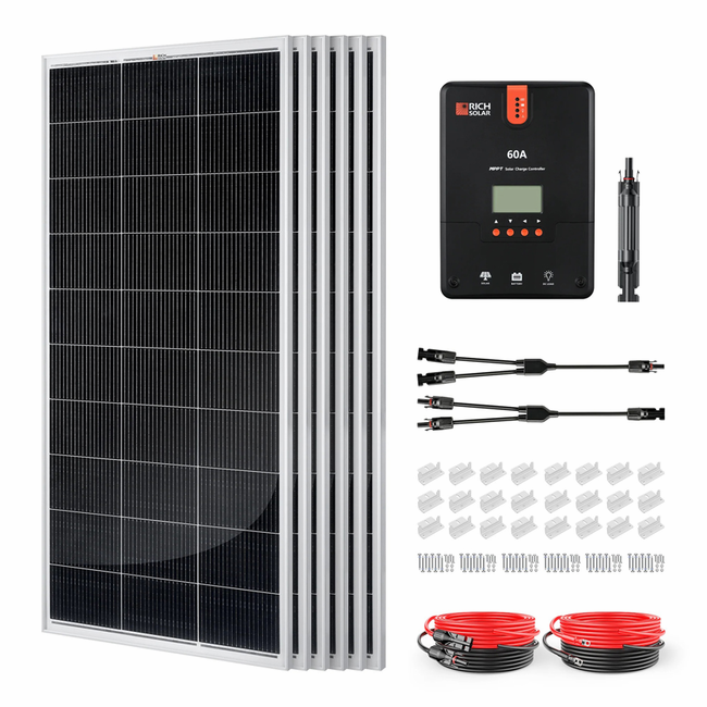 Rich Solar 1200 Watt 24V Solar Kit with 60A MPPT Charge Controller