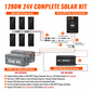 Rich Solar 1200 Watt 24V Solar Kit with 60A MPPT Charge Controller
