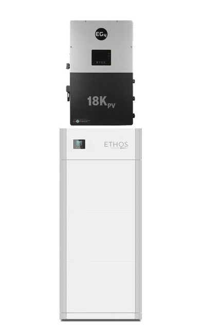 Big Battery 12kW 15.36kWh ETHOS Energy Storage System - EG4 18kPV Hybrid Inverter