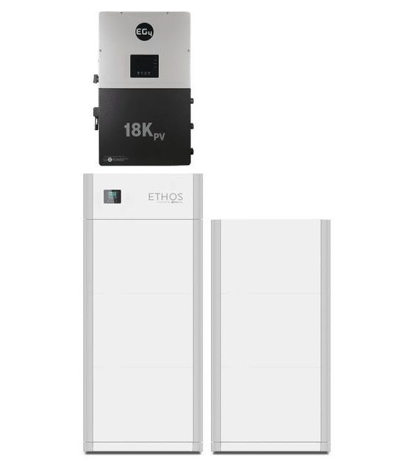 Big Battery 12kW 30.7kWh ETHOS Energy Storage System - EG4 18kPV Hybrid Inverter