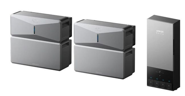 2x Anker SOLIX E10 Home Backup Systems and Power Dock Kit - 12kWh - With Free 400W Panel, Power Strip, Metal Pad and AC Generator Cable