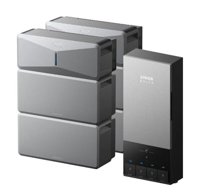 2x Anker SOLIX E10 Home Backup Systems with 2x Extra Expansion Batteries and Power Dock Kit - 24kWh - With Free 400W Panel, Power Strip, Metal Pad and AC Generator Cable