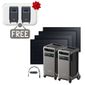 2x Anker SOLIX F3800 with 4x 410W Rigid Solar Panels & Double Power Hub Kit - Includes 2x FREE Protective Covers