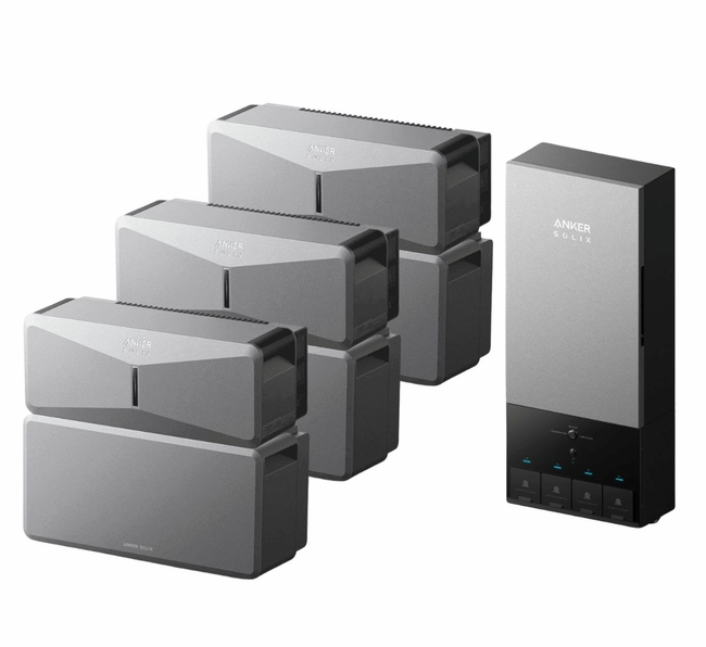 3x Anker SOLIX E10 Home Backup Systems and Power Dock Kit - 18kWh