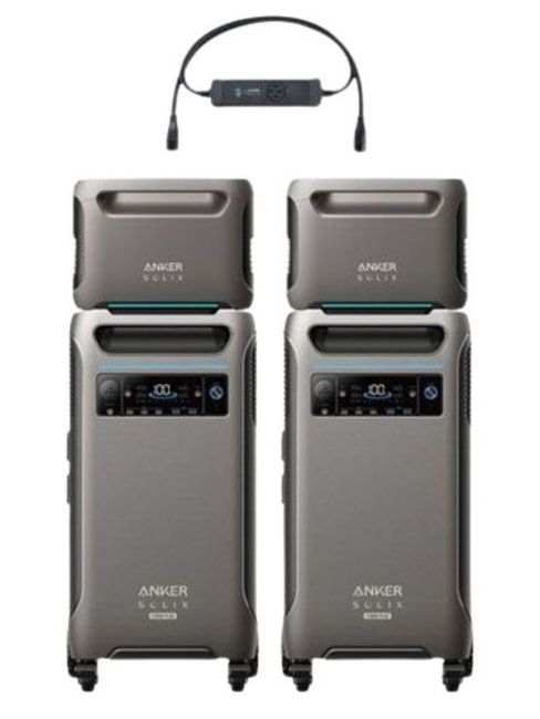 2x Anker SOLIX F3800 Plus 12 kW Double Power Hub Kit with 2x Expansion Batteries - 15Kwh Storage