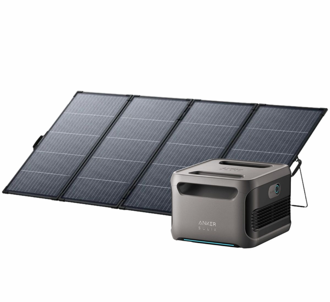 Anker SOLIX F3800 Expansion Battery with 400W Bifacial Solar Panel Expansion Kit