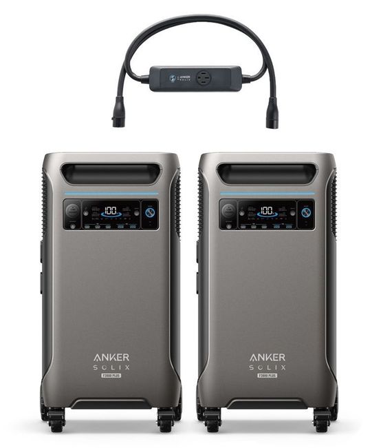 2x Anker SOLIX F3800 Plus 12 kW Double Power Hub Kit