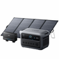 Anker SOLIX C2000 Gen 2 Portable Powerstation with PS400 400W Bifacial Solar Panel and Alternator Charger