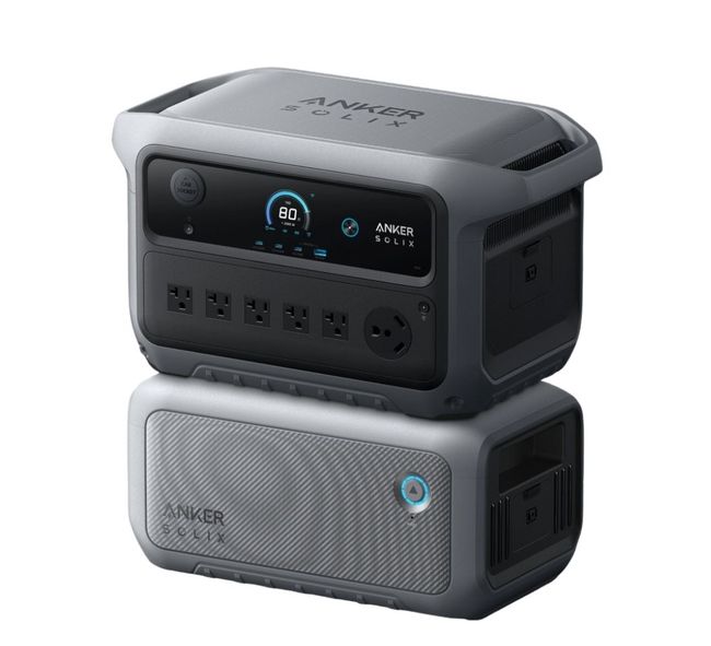 Anker SOLIX C2000 Gen 2 Portable Powerstation with Expansion Battery - 4096 Watt Hours