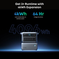 Anker SOLIX C2000 Gen 2 Portable Power Station with Expansion Battery and 400W Bifacial Portable Solar Panel - 4096 Watt Hours