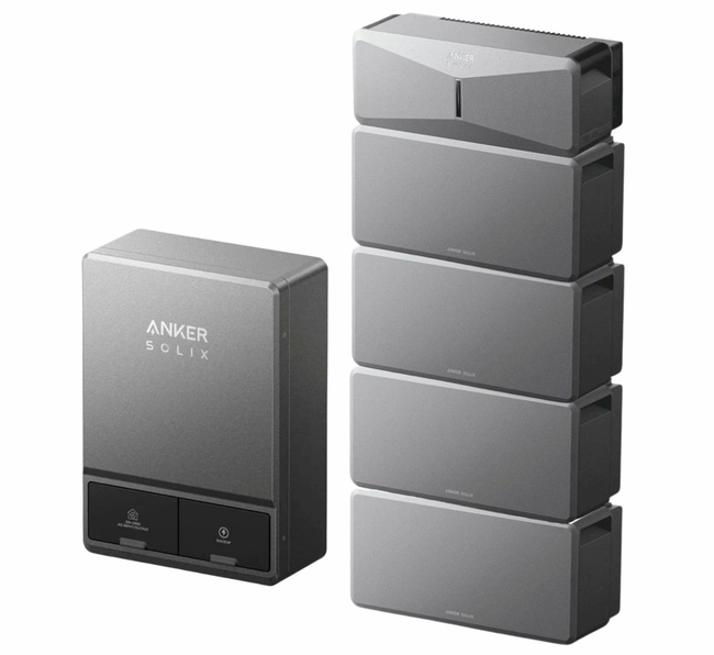 Anker E10 Home Backup System with 4x Expansion Batteries - 24kWh and Smart Inlet Box Kit