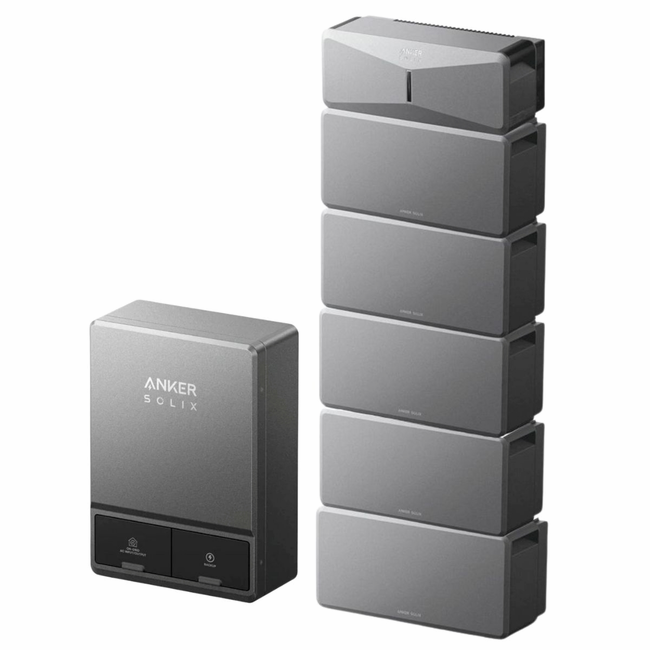Anker E10 Home Backup System with 5x Expansion Batteries - 30kWh and Smart Inlet Box Kit
