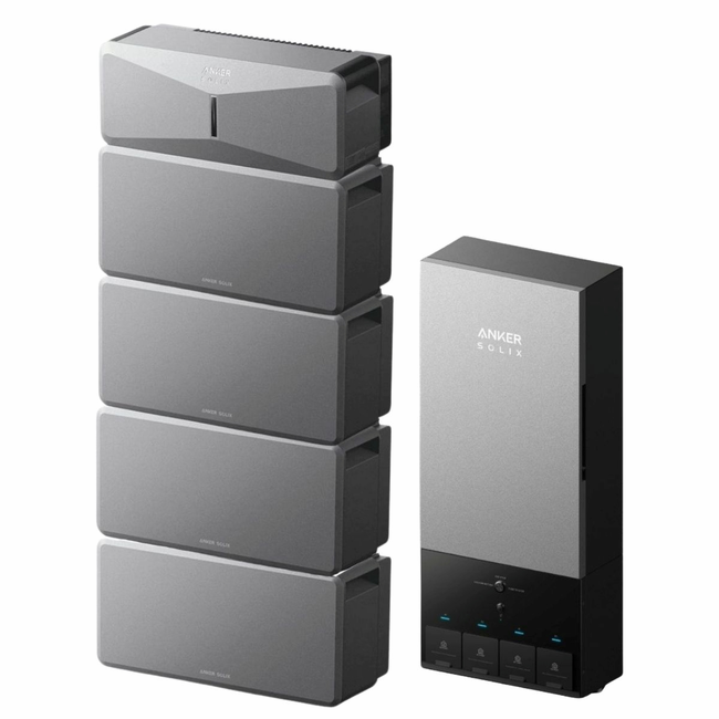 Anker SOLIX E10 Home Backup System with Expansion Battery - 24kWh - and Power Dock Kit