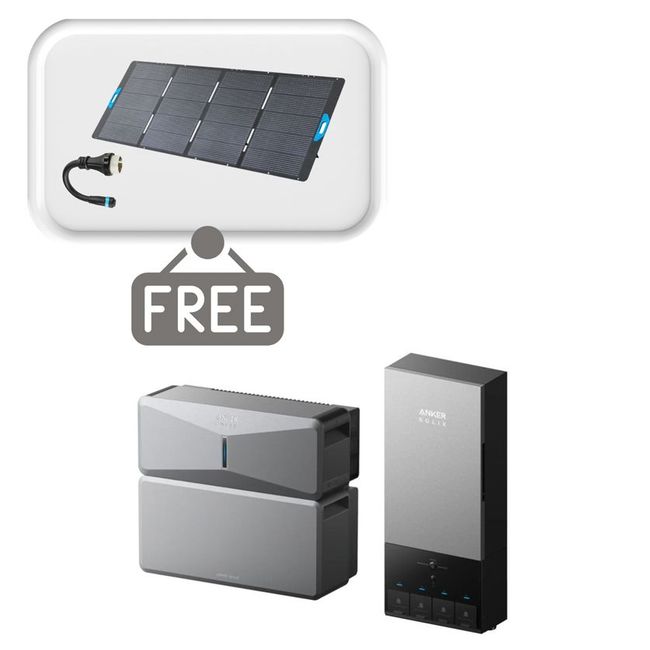 Anker SOLIX E10 Home Backup System and Power Dock Kit - With Free 400W Panel Power Strip and AC Generator Cable