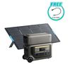 Anker SOLIX F3000 Portable Solar Generator Kit with BP3000 Expansion Battery (6144Wh) and an Anker Foldable 400W Solar Panel - Includes FREE TT-30 Cable