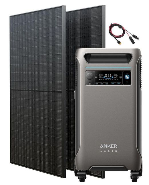Anker SOLIX F3800 Solar Generator - 3840Wh - With 2x 400W EcoFlow Rigid Solar Panels