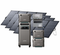 Anker SOLIX F3800 Portable Power Station with 3x Expansion Batteries, 4x 400W Bifacial Solar Panels and Transfer Switch - 15.36 KWh