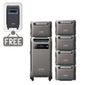 Anker SOLIX F3800 Portable Power Station with 5x Expansion Batteries - 23 KWh - Includes FREE Protective Cover