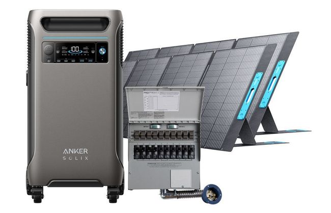 Anker SOLIX F3800 Solar Generator Home Transfer Kit - 3840Wh - With 2x 400W Solar Panels