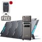 Anker SOLIX F3800 Portable Power Station with Expansion Battery and 2x 400W Foldable Solar Panels - 7680 Watt Hours - Includes FREE Protective Cover