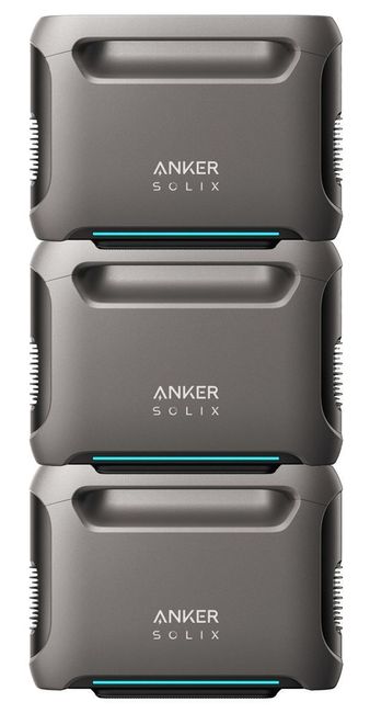 3x Anker SOLIX F3800 Expansion Battery - 3840 Watt Hours Each
