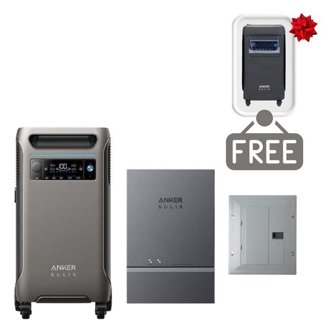 Anker SOLIX F3800 Automatic Home Power Panel Kit - Includes FREE Protective Cover