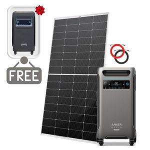 Anker SOLIX F3800 Plus Solar Generator - 3840Wh - With Free 250W Rich Solar Panel - Includes FREE Protective Cover