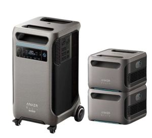 Anker SOLIX F3800 Plus Portable Power Station with 2 Expansion Batteries (11520Wh)