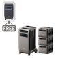 Anker SOLIX F3800 Plus Portable Power Station with 3 Expansion Batteries (15360Wh) - Includes FREE Protective Cover