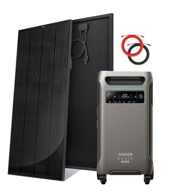 Anker SOLIX F3800 Plus Solar Generator - 3840Wh - With 2x 200W Rich Solar Panels