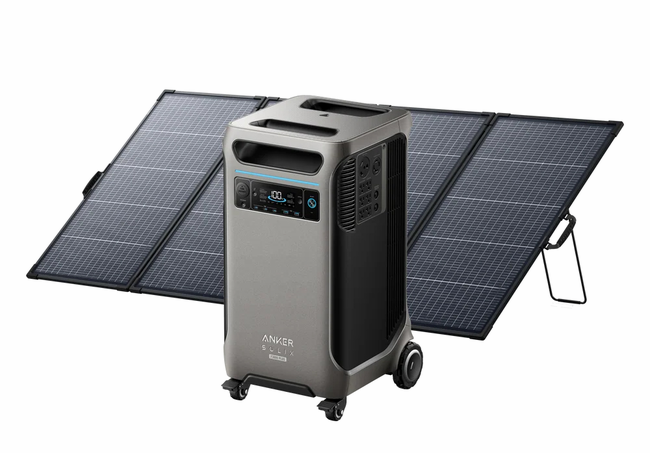 Anker SOLIX F3800 Plus Solar Generator Kit - 3840 Watt Hours - With 400W Anker Solar Panel