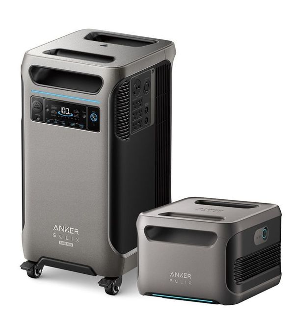 Anker SOLIX F3800 Plus Portable Power Station with Expansion Battery - 7680 Watt Hours