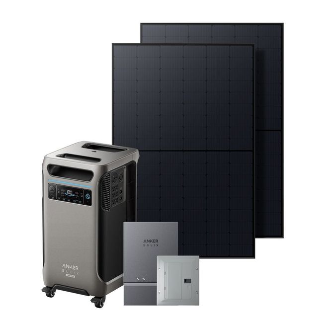 Anker SOLIX F3800 Plus Automatic Home Power Panel and 2x 400W Rigid Solar  Panel Kit
