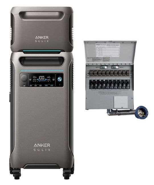 Anker SOLIX F3800 Portable Power Station with Expansion Battery and  Transfer Switch - 7.68 KWh