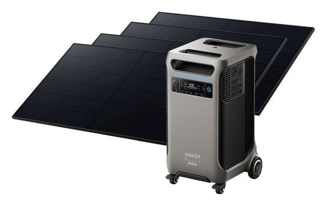 Anker SOLIX F3800 Plus Solar Generator Kit - 3840 Watt Hours - With 4x 440W Rigid Solar Panels