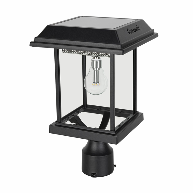Gama Sonic Aspen II LED Solar Post Light with 3 Inch Fitter