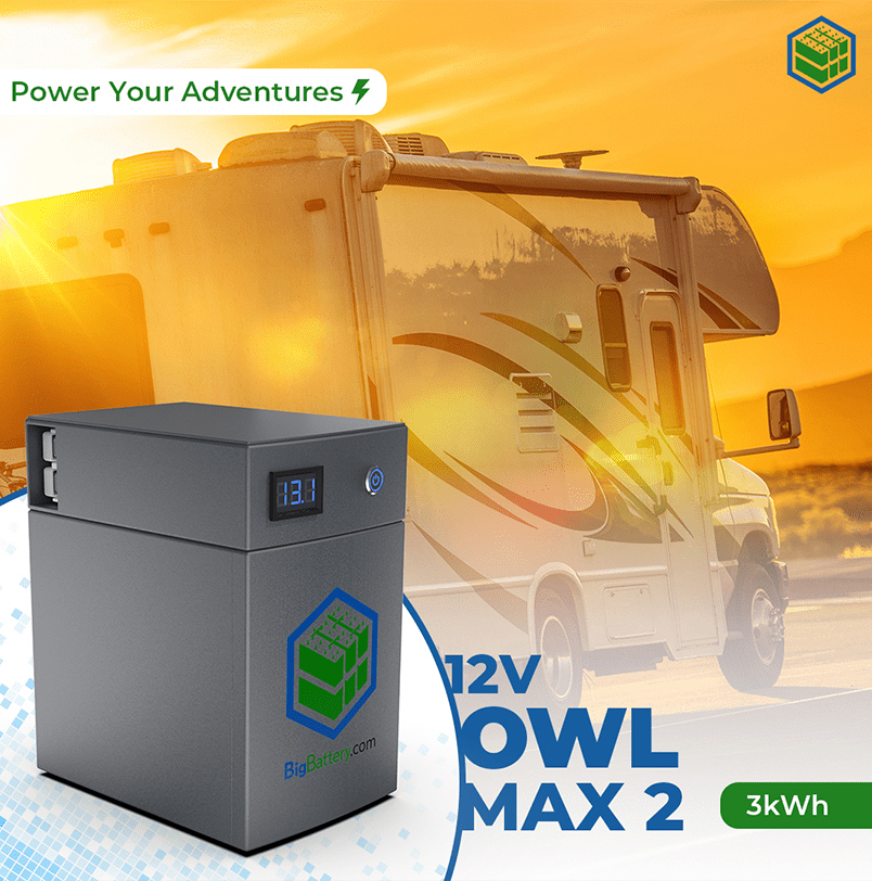 Big Battery 12V 3kWh OWL Max Van and RV System