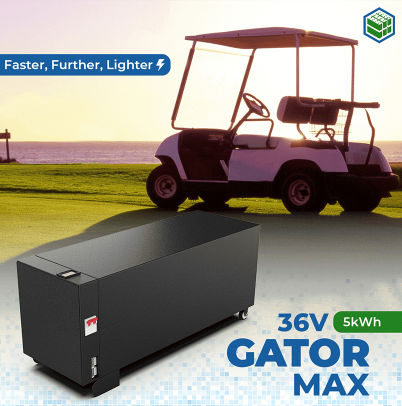 Big Battery 36V Gator Max LiFePO4 120Ah 5kWh