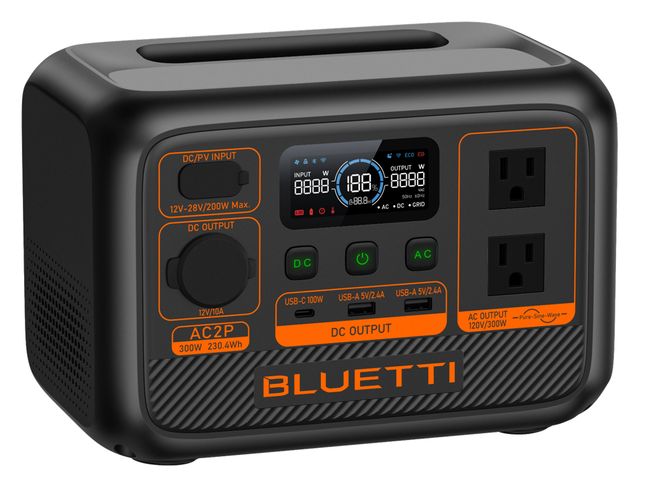 Bluetti AC2P Portable Power Station - 300W - 230Wh