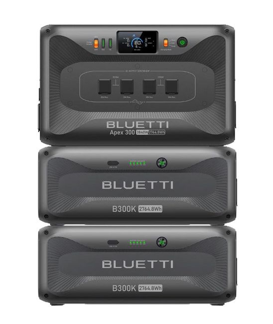 Bluetti Apex 300 Portable Power Station with 2xB300K Expansion Battery
