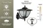 Classy Caps Elegante Solar Light with Wall Mount and Base Mount