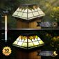 Classy Caps Wellington Solar Post Cap Light Tiffany Style - 4 Pack