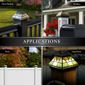 Classy Caps Wellington Solar Post Cap Light Tiffany Style - 4 Pack