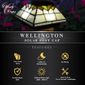 Classy Caps Wellington Solar Post Cap Light Tiffany Style - 4 Pack