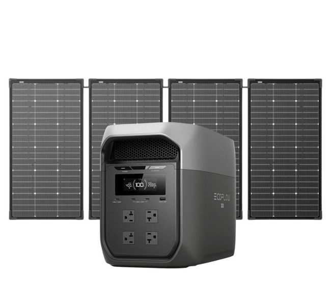 Ecoflow Delta 3 Max Powerstation with 500W Solar Panel